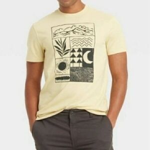 Goodfellow & Co Yellow Graphic Tee